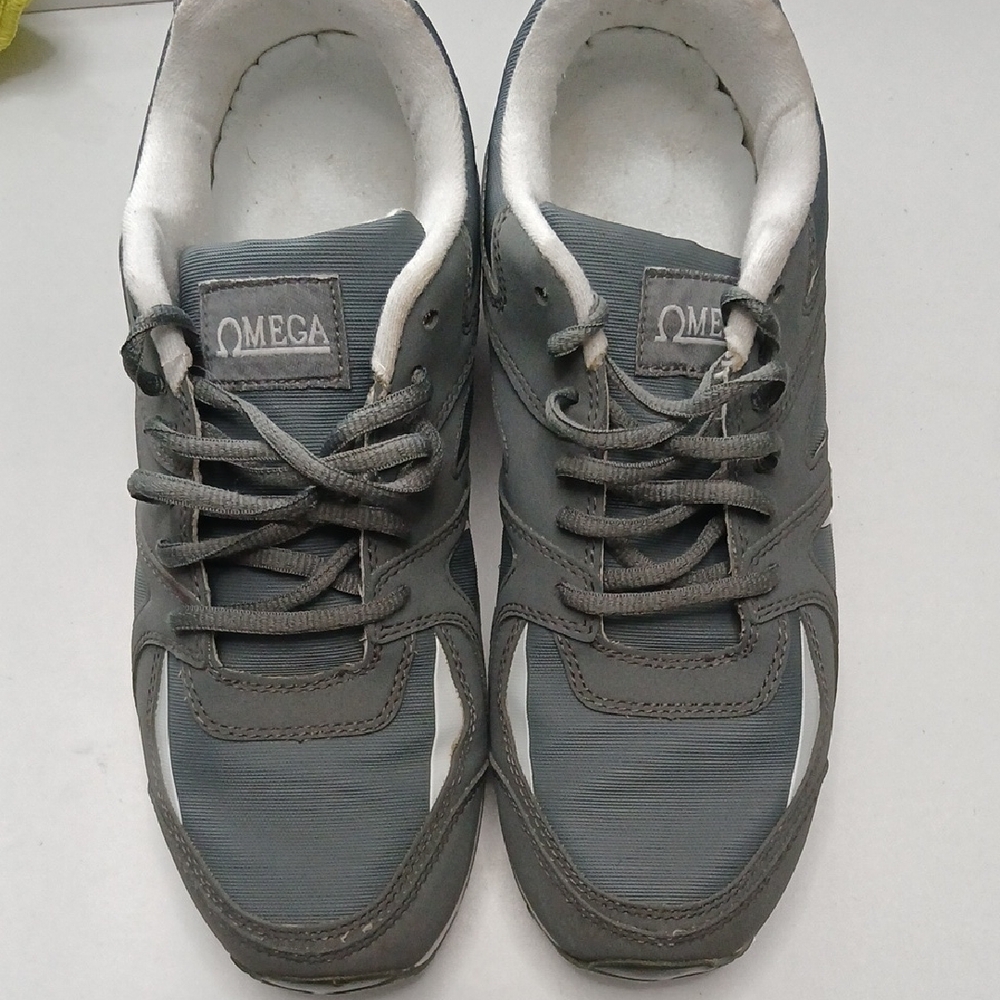 Omega Charcoal and White Sneakers